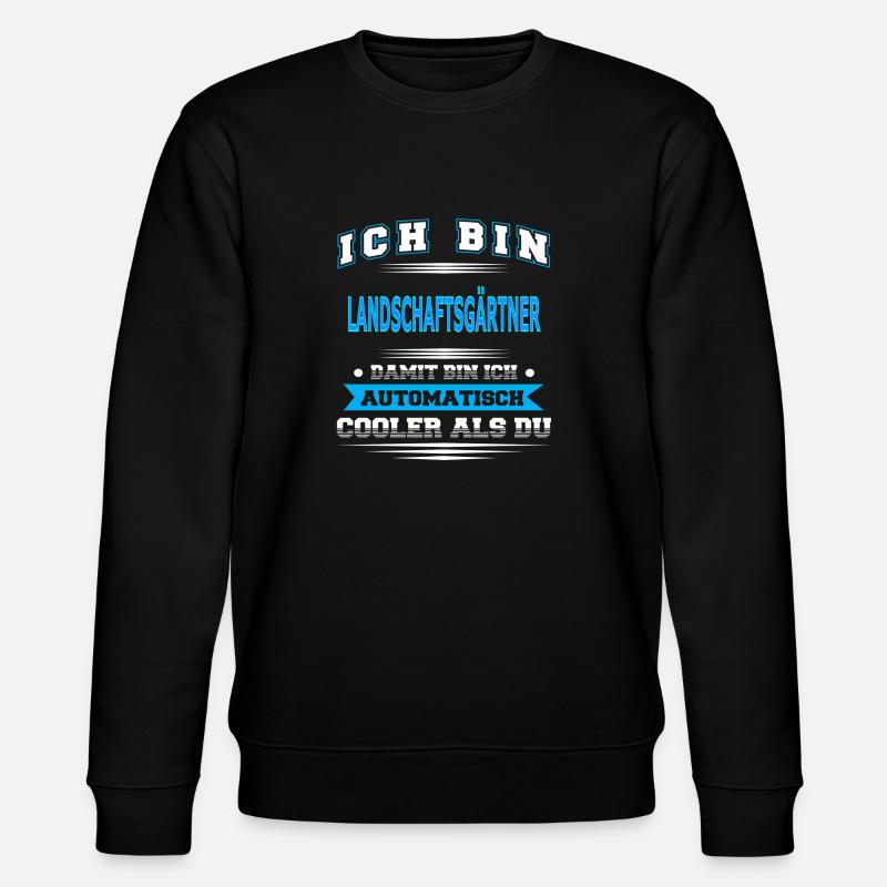 LANDSCHAFTSGÄRTNER - Stanley/Stella Unisex Bio-Sweatshirt CHANGER - Schwarz