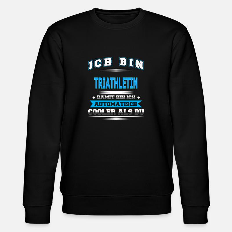 TRIATHLETIN - Stanley/Stella Unisex Bio-Sweatshirt CHANGER  - Schwarz