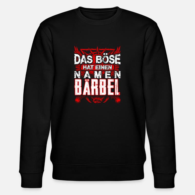 BÄRBEL - Böse - Stanley/Stella Unisex Bio-Sweatshirt CHANGER  - Schwarz