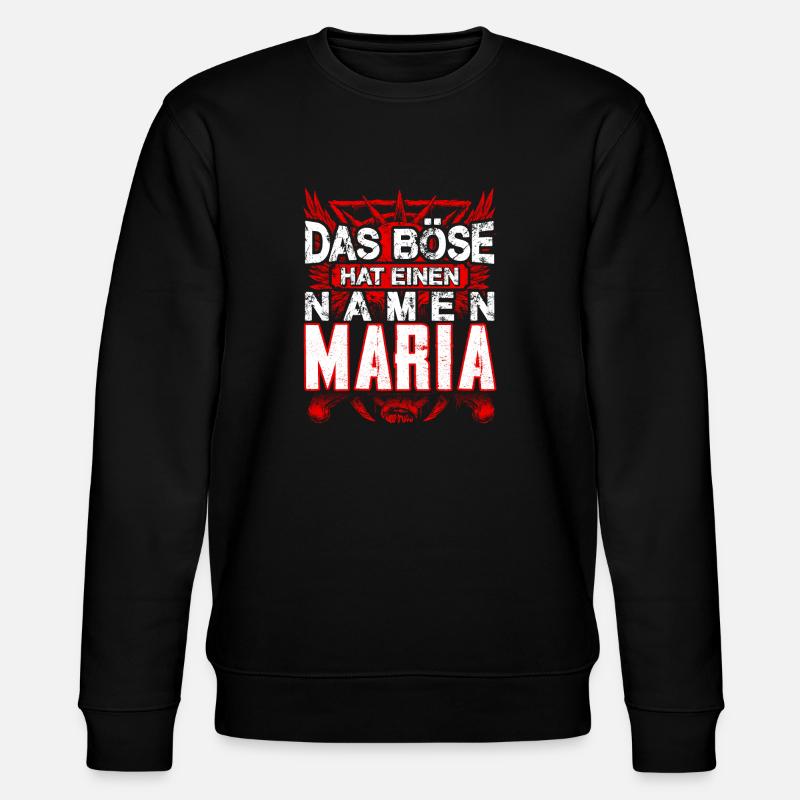 MARIA - böse - Stanley/Stella Unisex Bio-Sweatshirt CHANGER  - Schwarz