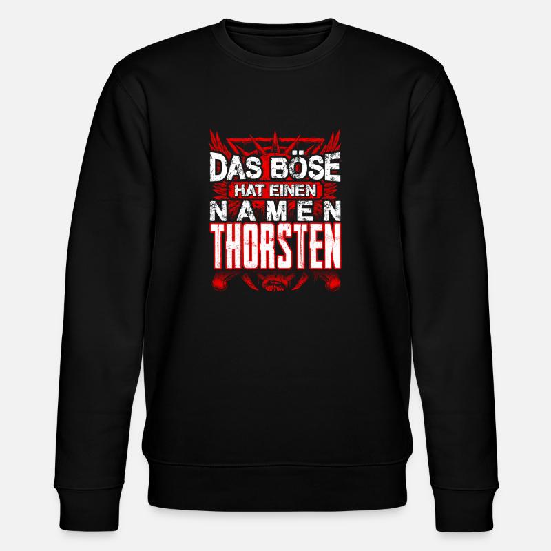 THORSTEN - Name - Stanley/Stella Unisex Bio-Sweatshirt CHANGER  - Schwarz