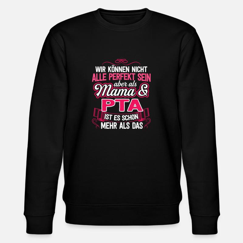 PTA - Mama - Stanley/Stella Unisex Bio-Sweatshirt CHANGER  - Schwarz