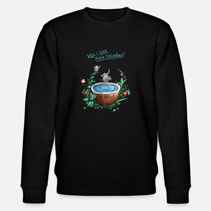 Pina Colada Pool - Stanley/Stella Unisex Bio-Sweatshirt CHANGER  - Schwarz