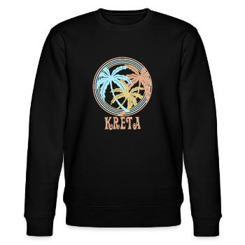 Crete - Stanley/Stella CHANGER Unisex Organic Sweatshirt - black - Front - Nik (191cm) & Marisol (170cm)