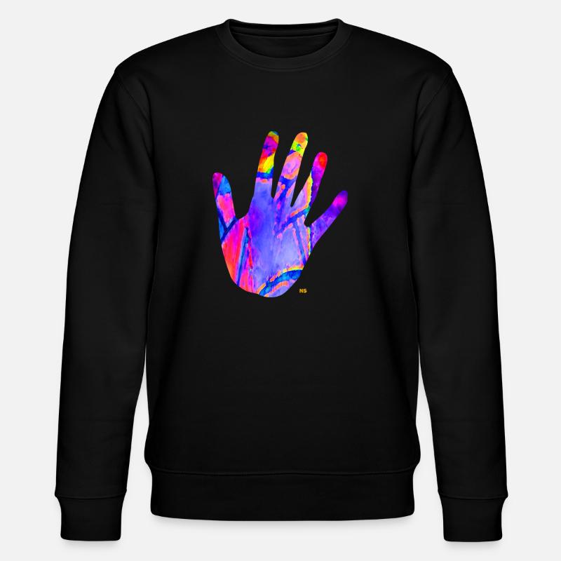 Main néon - Sweat bio CHANGER Stanley/Stella Unisexe - noir