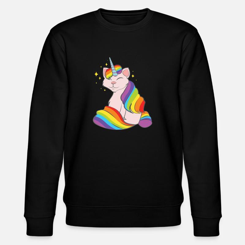 Caticorn - Stanley/Stella CHANGER Unisex Organic Sweatshirt - black