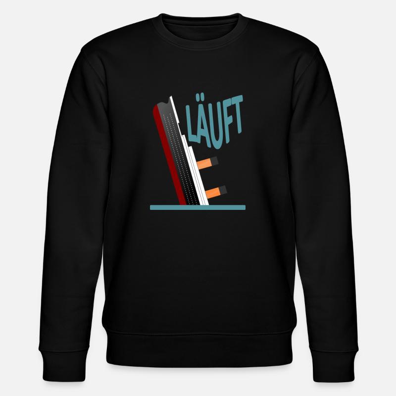 Läuft-Titanic-Version 2 - Stanley/Stella Unisex Bio-Sweatshirt CHANGER  - Schwarz