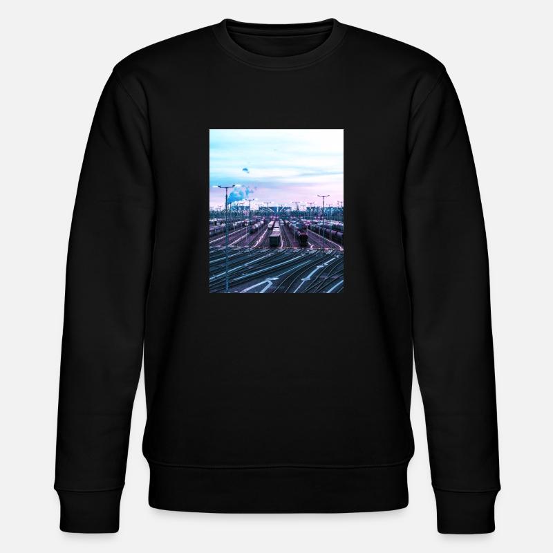 Bahnhof - Stanley/Stella Unisex Bio-Sweatshirt CHANGER  - Schwarz