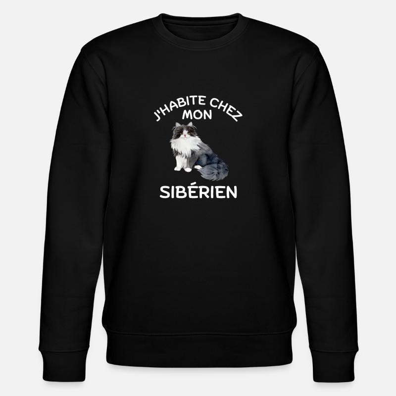 le chat sibérien - Sweat bio CHANGER Stanley/Stella Unisexe - noir