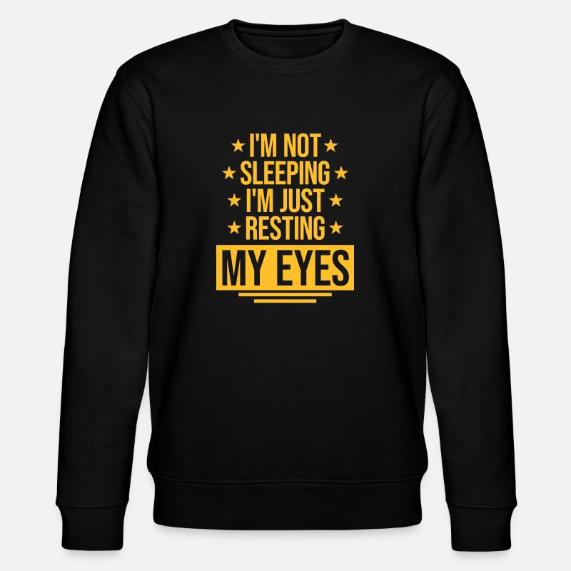 im not sleeping Zitat - Stanley/Stella Unisex Bio-Sweatshirt CHANGER  - Schwarz
