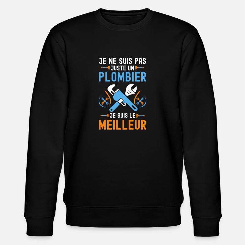 Meilleur plombier 1 - Sweat bio CHANGER Stanley/Stella Unisexe - noir