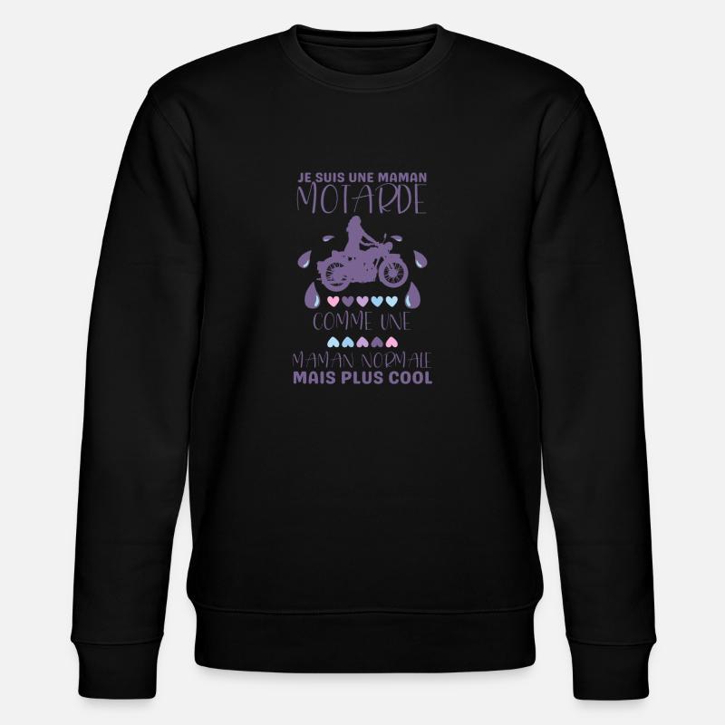 Maman motarde - Sweat bio CHANGER Stanley/Stella Unisexe - noir
