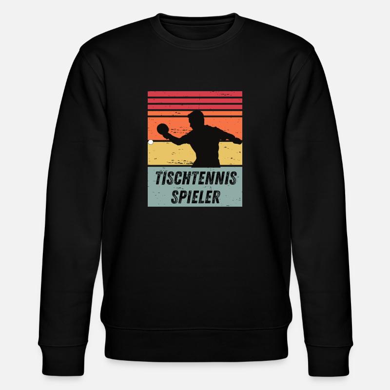 Tischtennisspieler - Stanley/Stella Unisex Bio-Sweatshirt CHANGER - Schwarz
