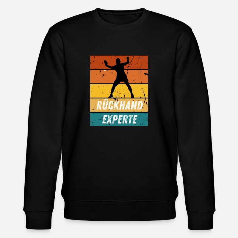Rückhandexperte - Stanley/Stella Unisex Bio-Sweatshirt CHANGER  - Schwarz