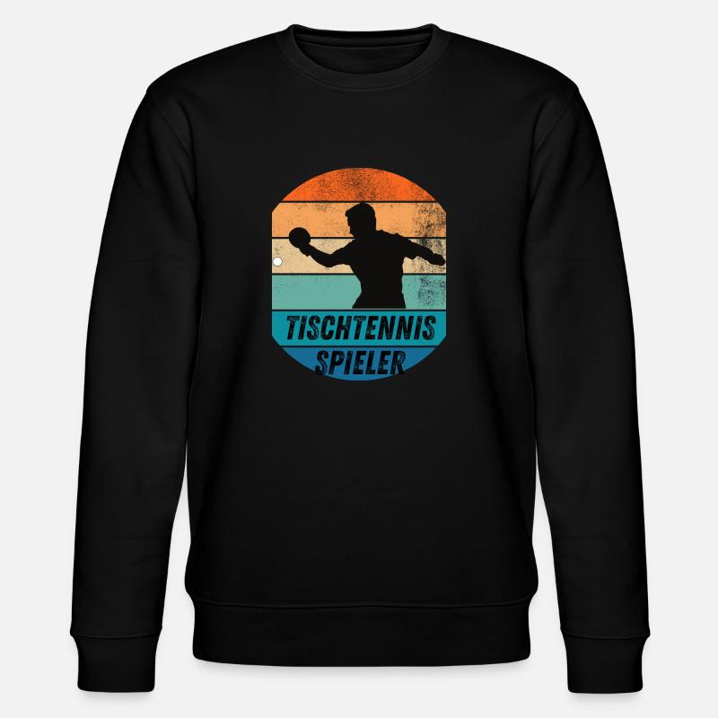 Tischtennisspieler - Stanley/Stella Unisex Bio-Sweatshirt CHANGER  - Schwarz