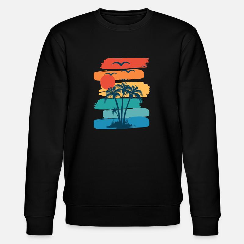 Sommerstrände - Stanley/Stella Unisex Bio-Sweatshirt CHANGER  - Schwarz