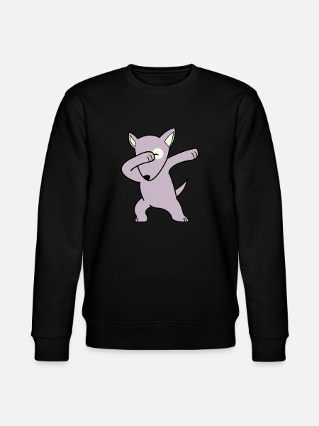 dog dabbing 02 - Stanley/Stella Unisex Bio-Sweatshirt CHANGER  - Schwarz