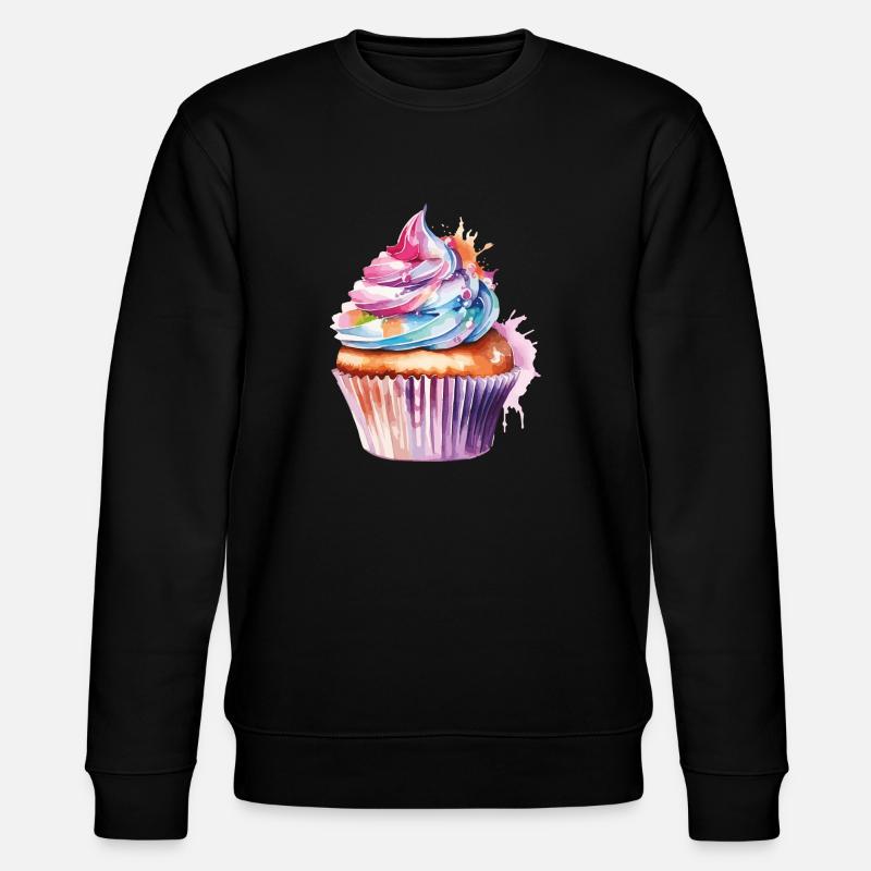 cupcake - Stanley/Stella Unisex Bio-Sweatshirt CHANGER  - Schwarz