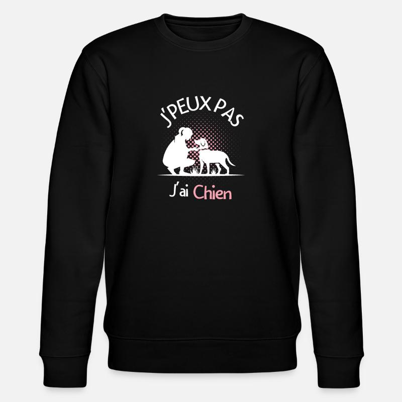 Femme propriétaire de chien - Sweat bio CHANGER Stanley/Stella Unisexe - noir