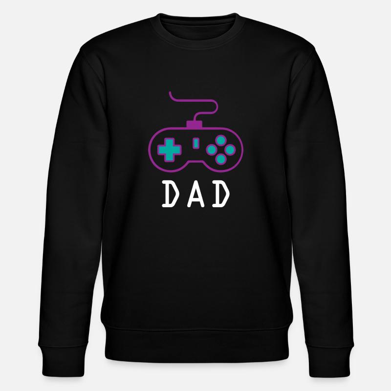 Dad Gamer - Stanley/Stella Unisex Bio-Sweatshirt CHANGER - Schwarz