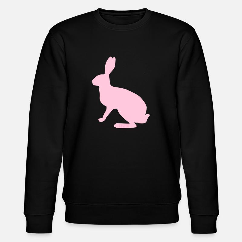 Bunny Easter - Stanley/Stella CHANGER Unisex Organic Sweatshirt - black