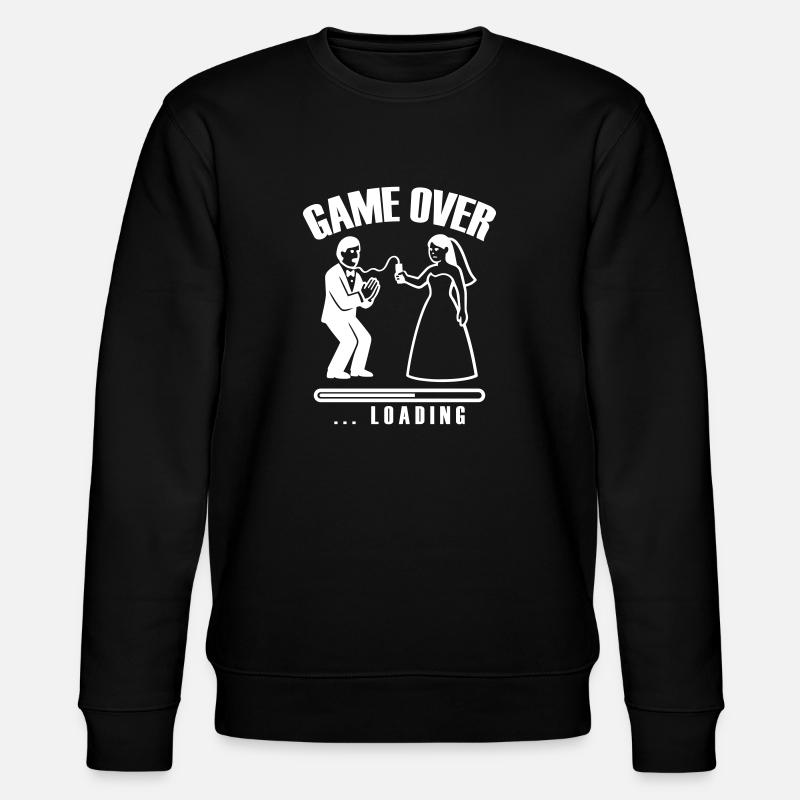 Game Over Loading Wedding - Stanley/Stella CHANGER Unisex Organic Sweatshirt - black