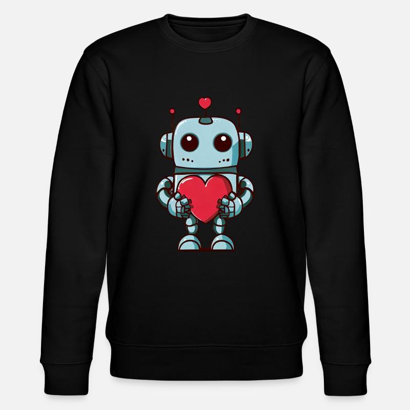 Des robots au cœur - Sweat bio CHANGER Stanley/Stella Unisexe - noir