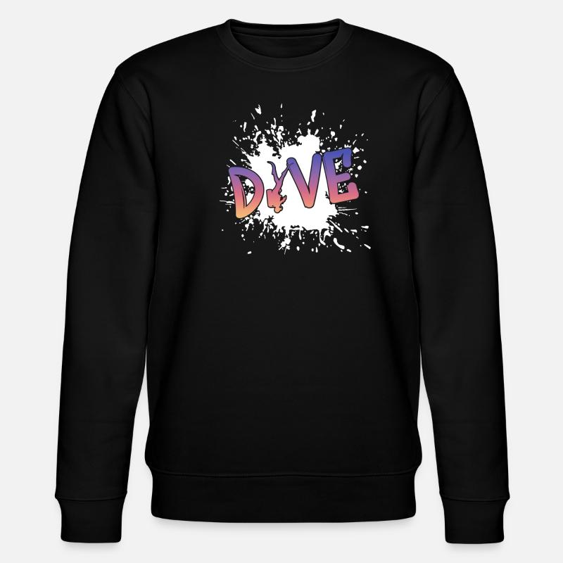 Scuba Diver - Stanley/Stella Unisex Bio-Sweatshirt CHANGER  - Schwarz