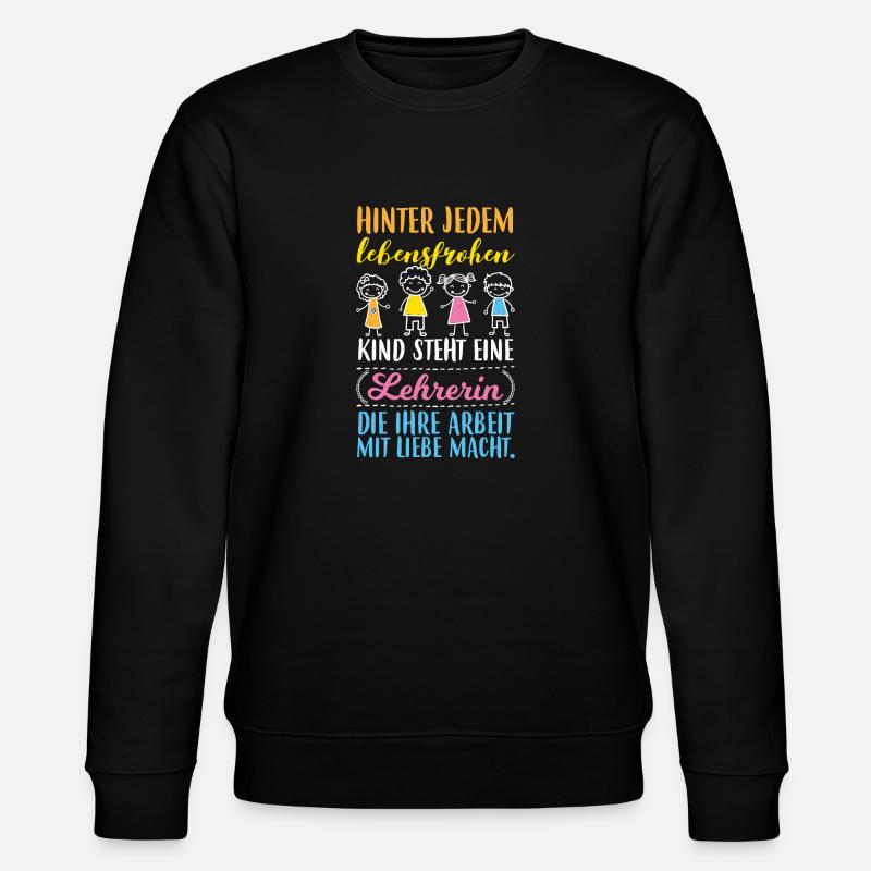 enfant enjouée - professeur d'amour - Sweat bio CHANGER Stanley/Stella Unisexe - noir