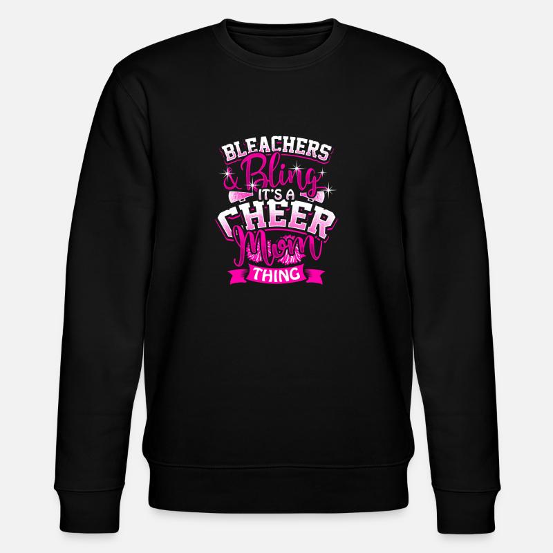 Cheerleader Mutter Mom Geschenk - Stanley/Stella Unisex Bio-Sweatshirt CHANGER  - Schwarz