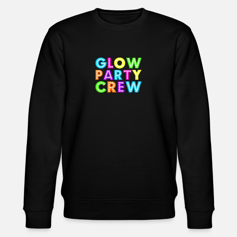 Glow Party Crew - Stanley/Stella Unisex Bio-Sweatshirt CHANGER  - Schwarz