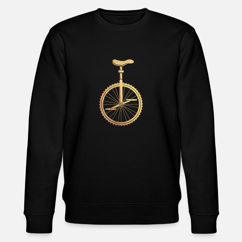 Gold Einrad - Stanley/Stella Unisex Bio-Sweatshirt CHANGER  - Schwarz