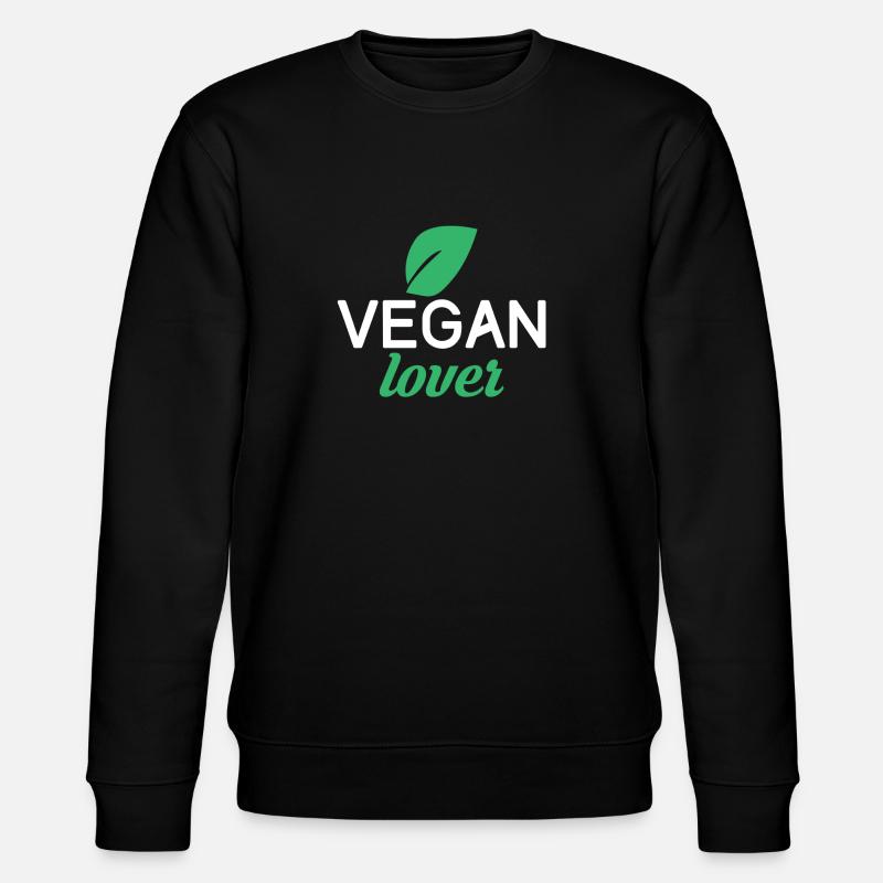 Vegan lover - Stanley/Stella Unisex Bio-Sweatshirt CHANGER  - Schwarz