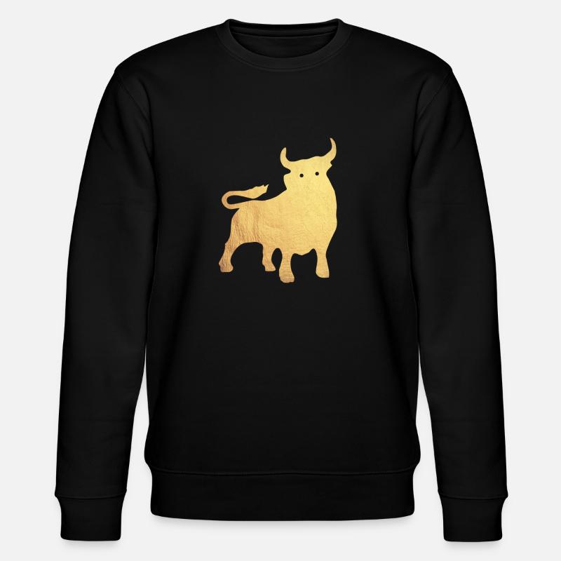 gold stier - Stanley/Stella Unisex Bio-Sweatshirt CHANGER  - Schwarz