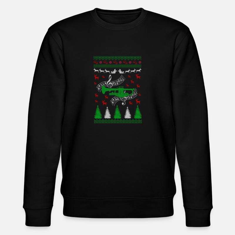 Trompette laid de Noël Jumper - Sweat bio CHANGER Stanley/Stella Unisexe - noir