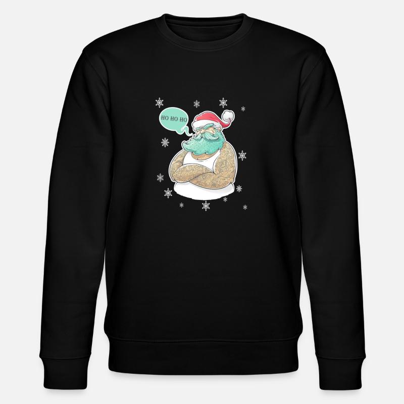 Santa Tattoo - Stanley/Stella Unisex Bio-Sweatshirt CHANGER - Schwarz