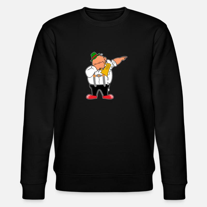 Lederhosen Dabbing - Stanley/Stella Unisex Bio-Sweatshirt CHANGER  - Schwarz