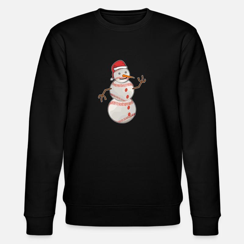 Christmas Baseball - Stanley/Stella Unisex Bio-Sweatshirt CHANGER  - Schwarz