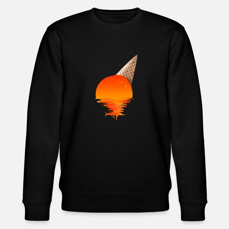 Crème glacée Sunset - Sweat bio CHANGER Stanley/Stella Unisexe - noir