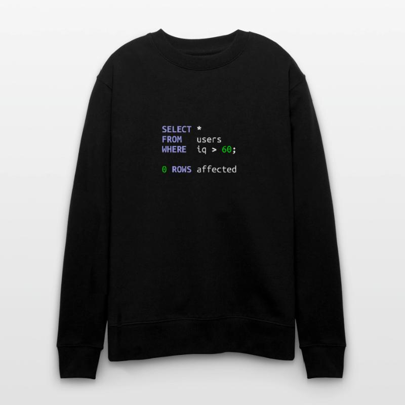 Software Developer SQL Coder Geek Gift Stanley/Stella CHANGER Unisex Organic Sweatshirt