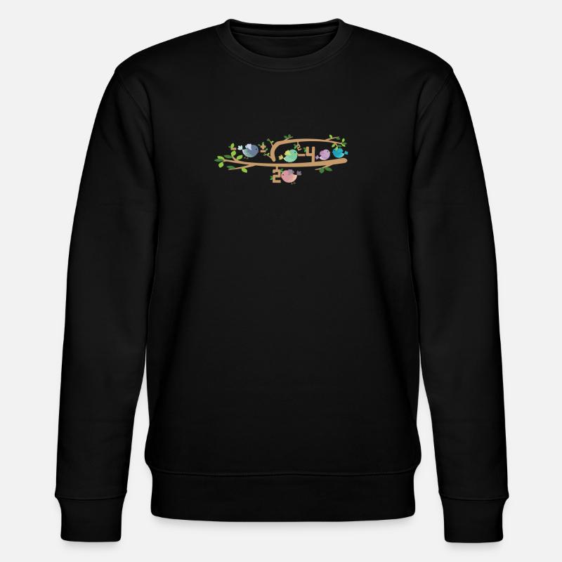Équation / oiseaux / cadeau / arbre - Sweat bio CHANGER Stanley/Stella Unisexe - noir