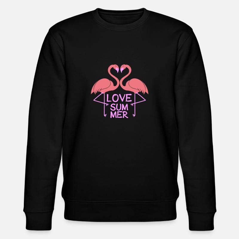 Flamingo Love Summer - Sweat bio CHANGER Stanley/Stella Unisexe - noir