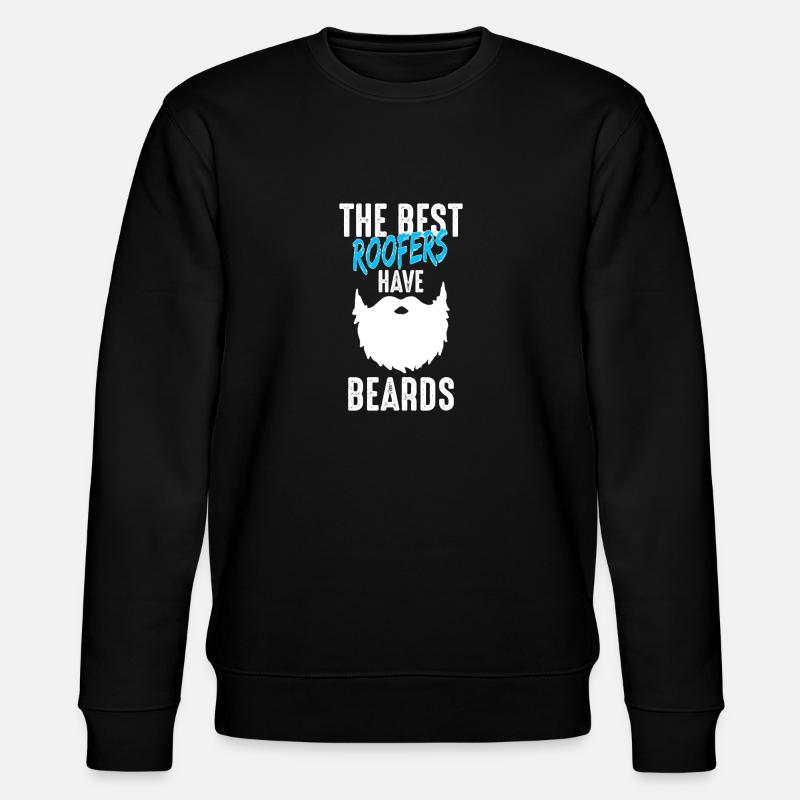 Master roofer roofer beard gift - Stanley/Stella CHANGER Unisex Organic Sweatshirt - black