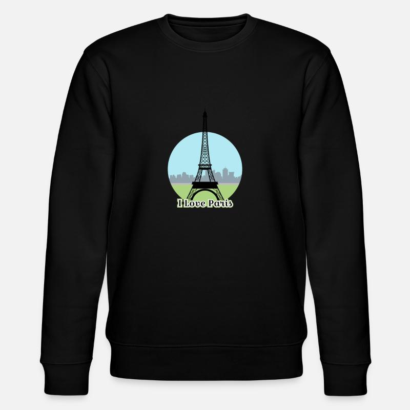J'adore Paris - Sweat bio CHANGER Stanley/Stella Unisexe - noir