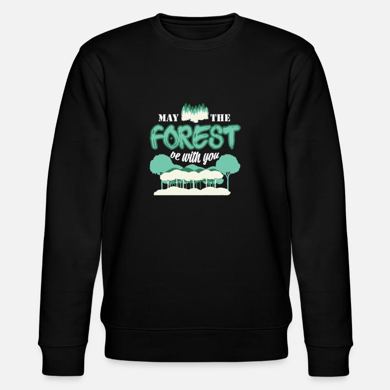 Wald Natur Förster - Stanley/Stella Unisex Bio-Sweatshirt CHANGER  - Schwarz