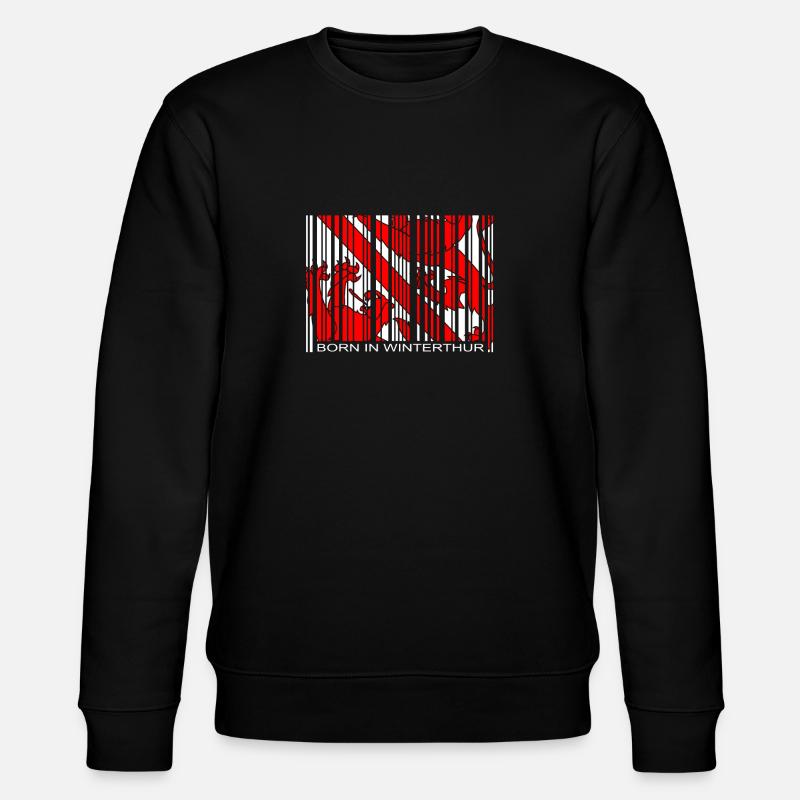 Né à Winterthur - Sweat bio CHANGER Stanley/Stella Unisexe - noir