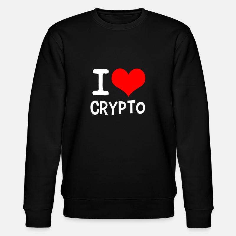 J'aime Crypto blanc - Sweat bio CHANGER Stanley/Stella Unisexe - noir