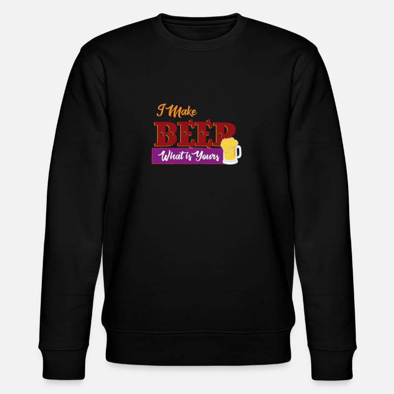 Ich mache Bier - Stanley/Stella Unisex Bio-Sweatshirt CHANGER  - Schwarz