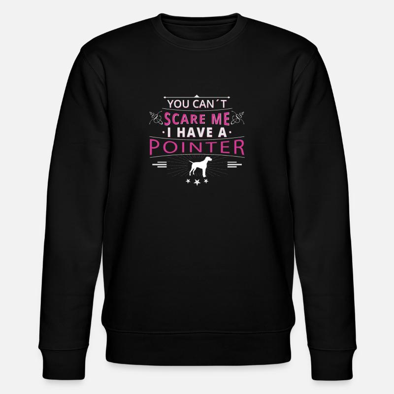 English Pointer scare Pointer - Stanley/Stella Unisex Bio-Sweatshirt CHANGER  - Schwarz