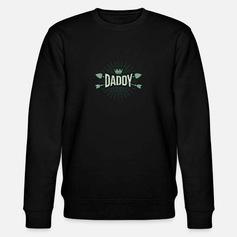 Daddy - Vater - Papa - Stanley/Stella Unisex Bio-Sweatshirt CHANGER  - Schwarz